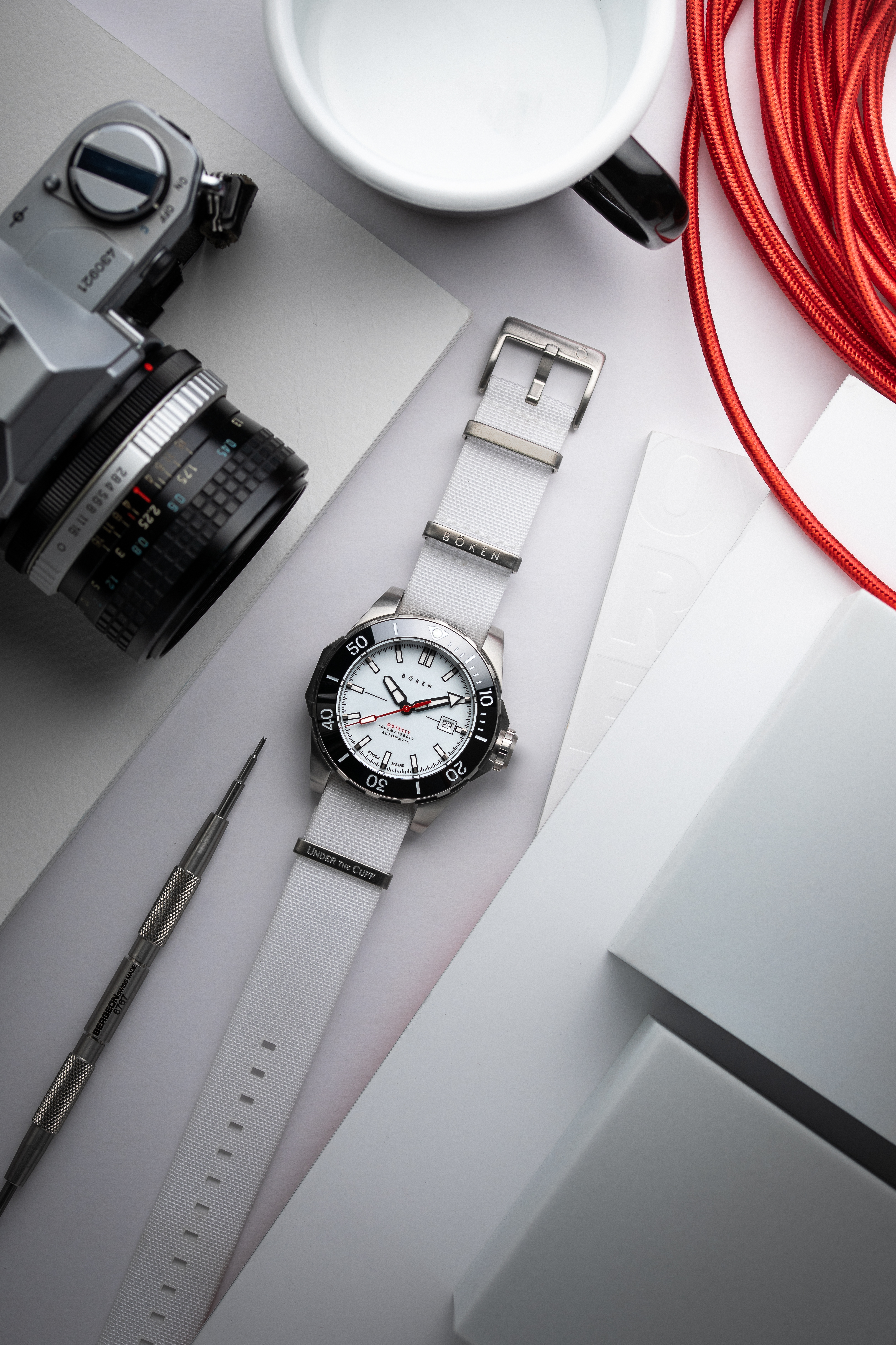 White dial